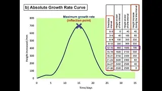 10.2 (b) Absolute growth rate curve