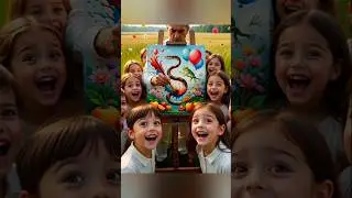 Snakes, Balloons & Wonder&mdash;A Magical Field Through Children&rsquo;s Eyes!#youtubeai,#ai,#foryou,#funny