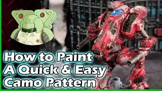 How to Paint a Quick and Easy Camo Pattern on Tabletop Models