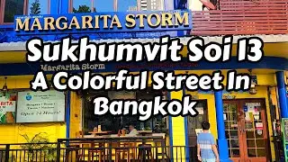 A Look Down Sukhumvit Soi 13 In Bangkok, Thailand