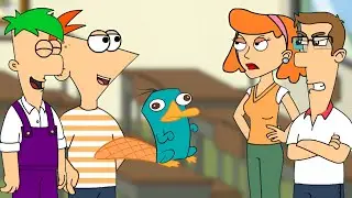 Phineas and Ferb bring Perry the Platypus to school | GROUNDED