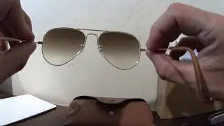 Ray Ban Aviator Light brown Gradient Remix Unboxing