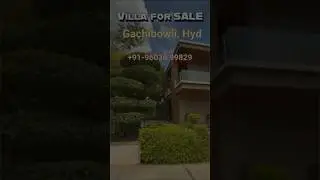 9 Cr 🔥🔥Villas for Sale in Gachibowli Hyderabad