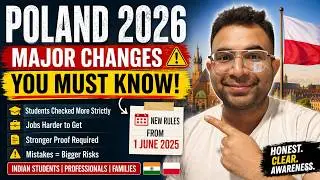 Poland Immigration Changes 2026 🇵🇱 | New Rules for Students & Migrants (Indians Must Know)
