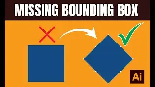 Show bounding box missing in adobe illustrator