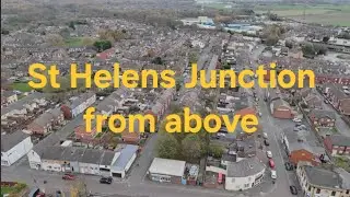 An Aerial Perspective of St Helens Junction in Merseyside