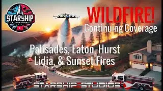 🔴Los Angeles Wild Fire Scanner - Command & Interagency Channels - Aircraft Tracker