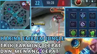 KARINA EMBLEM JUNGLE | BUILD KARINA JUNGLER - MOBILE LEGENDS