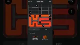 LinkedIn Today's Zip #214 #linkedingames #logicpuzzle #gameplay #games #trending #shorts #reels