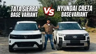 Hyundai Creta Base vs Tata Sierra Base | Kaunsi SUV Paisa Vasool? Full Comparison | Honest Review