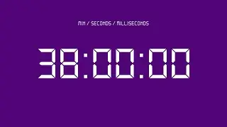 38 minute countdown timer