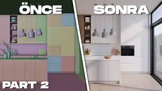 Blender ile Gerçekçi İç Mekan Modelleme: Mutfak Part 02