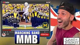British Guy's FIRST Reaction to 'Game of Thrones' Michigan Marching Band & Penn State Blue Band!