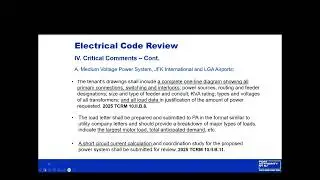 24 TCAP Electrical Code Design Review
