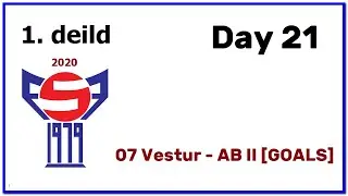 Faroe Islands. 1. deild-2020. Day 21. 07 Vestur - AB II [ALL GOALS]