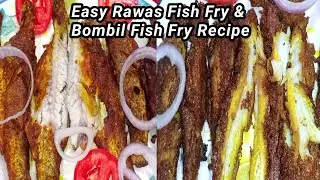 Easy Rawas Fish Fry & Bombil Fish Fry Recipe | Fish Fry Recipes | How To Make Fish Fry | #ZKR