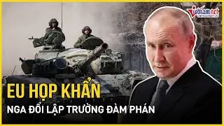 Nóng: EU họp khẩn sau khi Nga phát tín hiệu thay đổi lập trường đàm phán về xung đột Ukraine