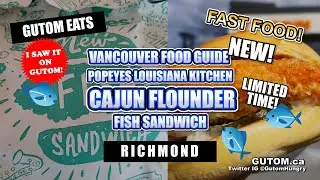 CAJUN FLOUNDER FISH SANDWICH POPEYES LOUISIANA KITCHEN | VANCOUVER FOOD AND TRAVEL GUIDE - GUTOM.CA
