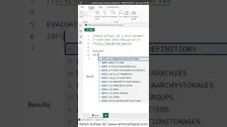 DAX Query View Tips: How to Get All Measures Info from the Current Model (POWER BI DESKTOP) #shorts