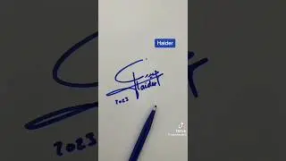 Haider Name signature #sign #calligraphy #moderncalligraphy #signature #art #calligraphymasters #onl