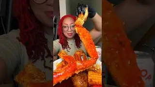 King Crab 🦀 Seafood Boil Mukbang #mukbang King Crab