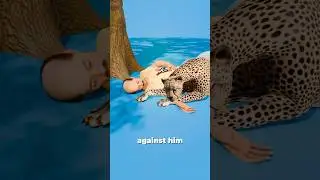 A Wild Cheetah Sleeps Beside Him 🐆