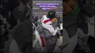 cardi B's reaction to diggs' game day performance had me 😭 #cardib #stefondiggs #nfl