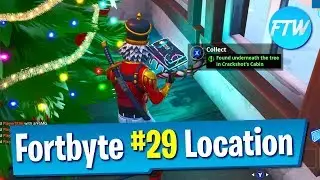 Fortbyte #29 Location (Found Underneath The Tree In Crackshot's Cabin)