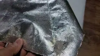 Aluminum Film pasted Glass Fabrics for proof