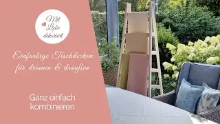 Wie Du einfarbige Tischdecken einfach kombinieren kannst