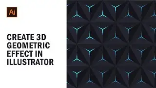 how to create geometric patterns in illustrator |  3d geometric pattern with two different ways