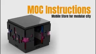 Mobile Store for modular city | Lego Moc Instructions