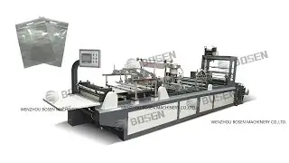PE and non-woven Automatic buckle zipper  bag making machine