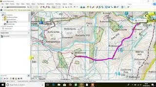 Мы смотрим на карту Topo Great Britain PRO 1:50k в BaseCamp