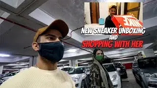 Shopping with her, unboxing my NIKE DUNK PANDA LOW and I broke my MUKBANG glass