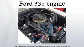 Ford 335 engine