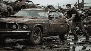 ASMR Full Restoration: 1969 Ford Mustang Boss 429 | From Abandoned Junkyard Find to Showroom New