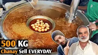 Ustad Moota Murgh Channay | Chickpea Stew |  Lahori Chanay | Street Food