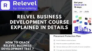 How to get a BDA job | Free test | Relevel business courses | How to crack relevel test | Placements
