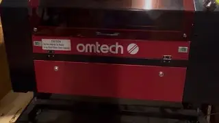 Omtech 60W laser etcher, lightburn software, office status board and operation. Pt 1 of 2. 14 Jan 26
