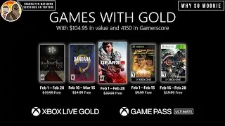 NEW XBOX GAMES WITH GOLD FEBRUARY 2021