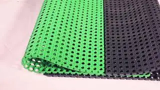 #anti slip anti fatigue rubber drainage mat with holes:grass mat playground mat deck mat.