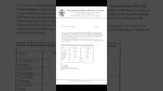 B.Ed 2nd sem Exam Routine (Session 2023-25)//BSAEU new notice