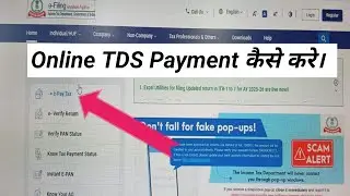 TDS payment through income tax portal | TDS payment online | TDS payment new portal #tds #tdspayment
