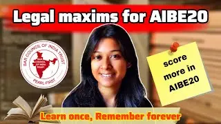 &ldquo;Legal Maxims for Judiciary & AIBE📚 | Learn All Important Latin Terms Fast!&rdquo;🎯#exam #aibe20#studytips