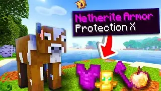 Minecraft But Cow Gives OP Items 😱