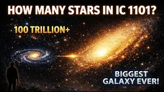 How Many Stars Are in the Largest Galaxy IC 1101? | Biggest Galaxy Ever Discovered 🌌