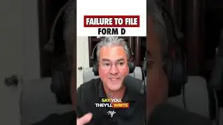 Does Failure to File a Form D Blow Your Exemption? | #shorts