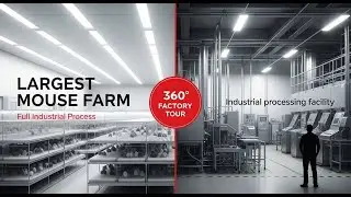 Factory World 360 | Largest Mouse Farm 🐭 | Full Process of Breeding, Sorting, Processing & Care
