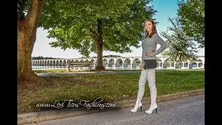 PEARLE GREY LEATHER THIGH BOOTS FALL 2019 OOTD WITH MODEL FELICIA ANN